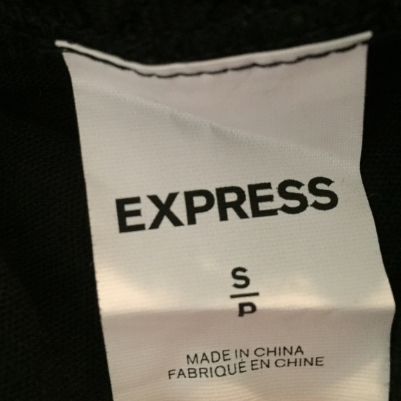 Express Lace Bubble Racerback Tank- Black- SMALL - Picture 7 of 7